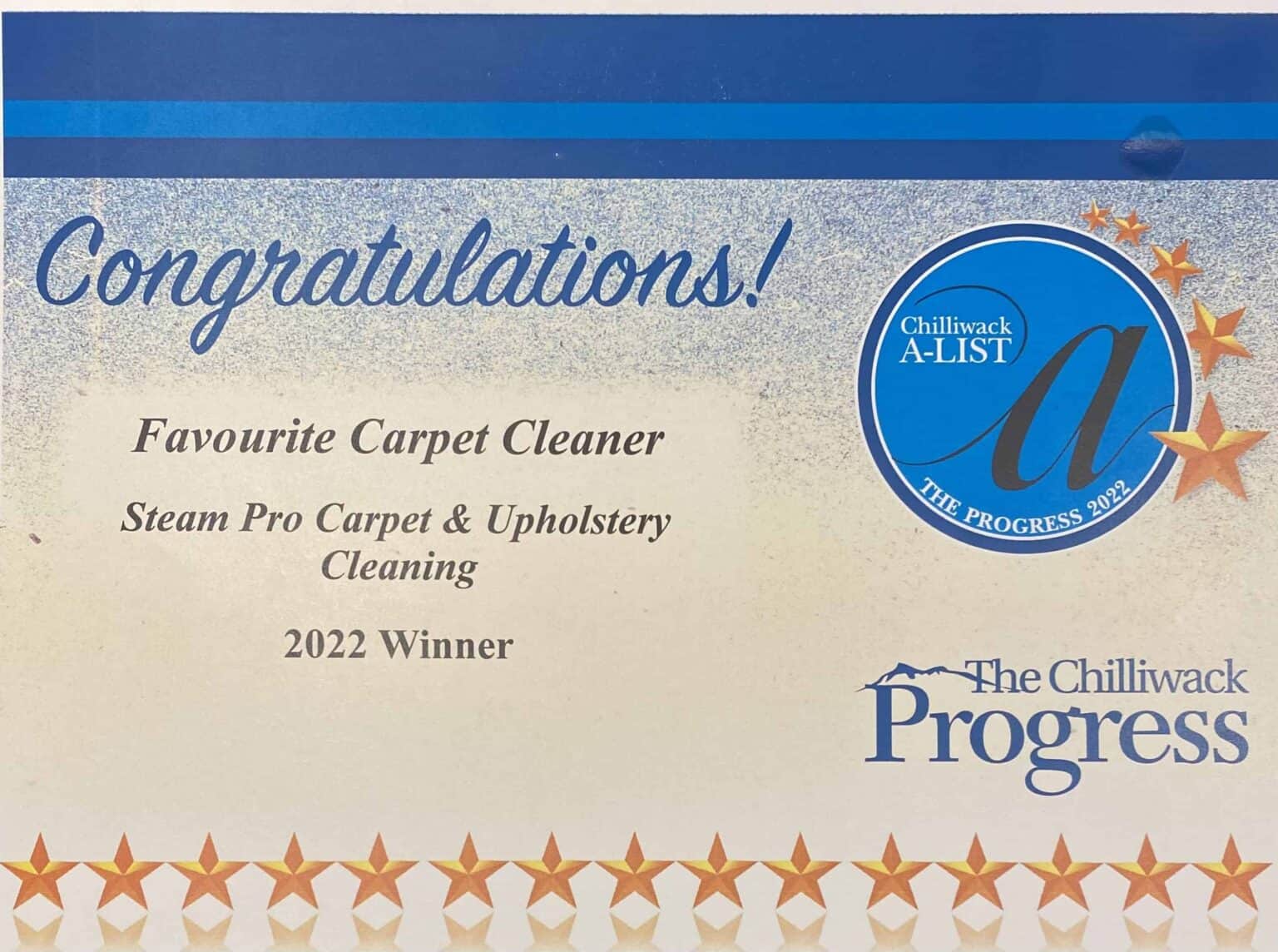 Steam Pro Carpet & Upholstery Cleaning in Chilliwack